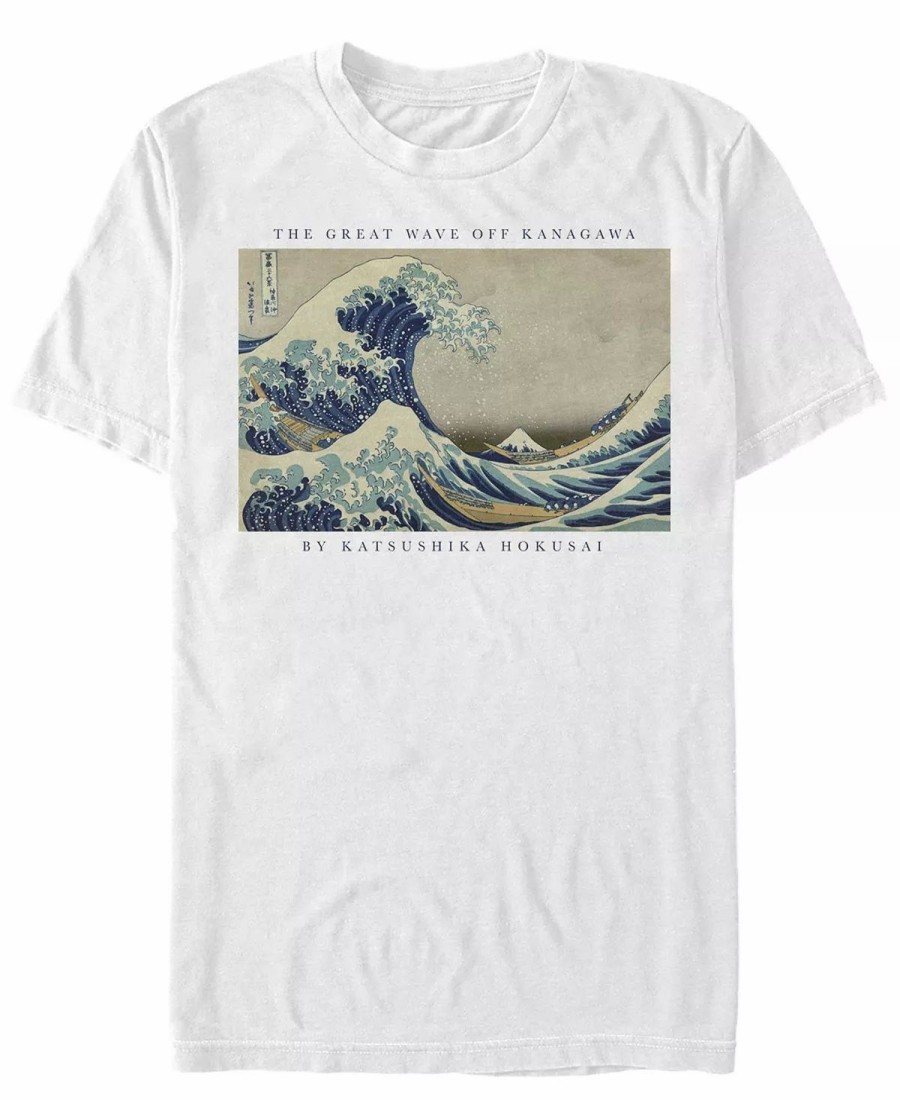 * Fifth Sun Men'S Great Wave Short Sleeve Crew T-Shirt White New