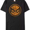 * Fifth Sun Marvel Men'S Spider-Man Distressed Orange Mask Logo Short Sleeve T-Shirt Black Best