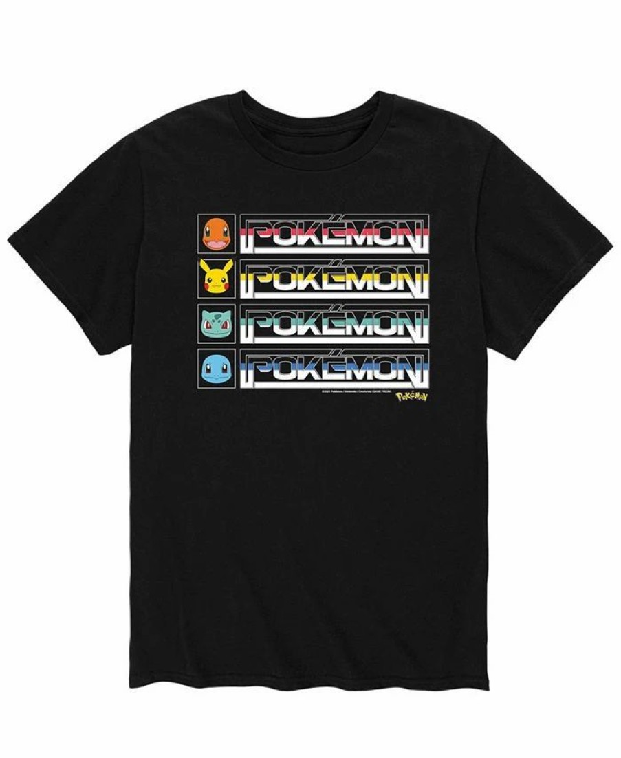 * Airwaves Men'S Pokemon Video Game T-Shirt Black Clearance