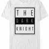 * Fifth Sun Dc Men'S Batman The Dark Knight Text Poster Short Sleeve T-Shirt White Best