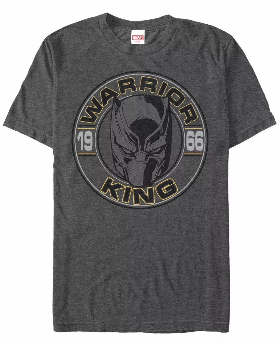 * Fifth Sun Marvel Men'S Comic Collection Black Panther Since 1966 Short Sleeve T-Shirt Charcoal H Clearance