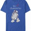 * Fifth Sun Men'S You R2 Awesome Short Sleeve Crew T-Shirt Royal New