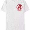 * Fifth Sun Marvel Men'S Avengers Endgame Left Chest Logo, Short Sleeve T-Shirt White Clearance