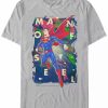 * Fifth Sun Dc Men'S Superman Man Of Steel Poster Short Sleeve T-Shirt Silver-Tone Hot