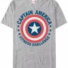 * Fifth Sun Marvel Men'S Comic Collection Captain America Fitness Challenge Short Sleeve T-Shirt Athletic H Best