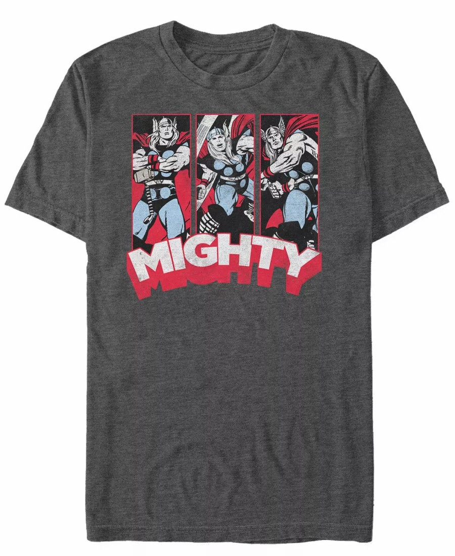 * Fifth Sun Marvel Men'S Comic Collection The Mighty Thor Classic Short Sleeve T-Shirt Charcoal H New