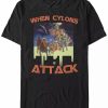 * Fifth Sun Battlestar Galactica Men'S When Cylons Attack Short Sleeve T-Shirt Black Best