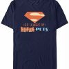 * Fifth Sun Men'S Super Pets Super Logo Short Sleeve T-Shirt Navy Best