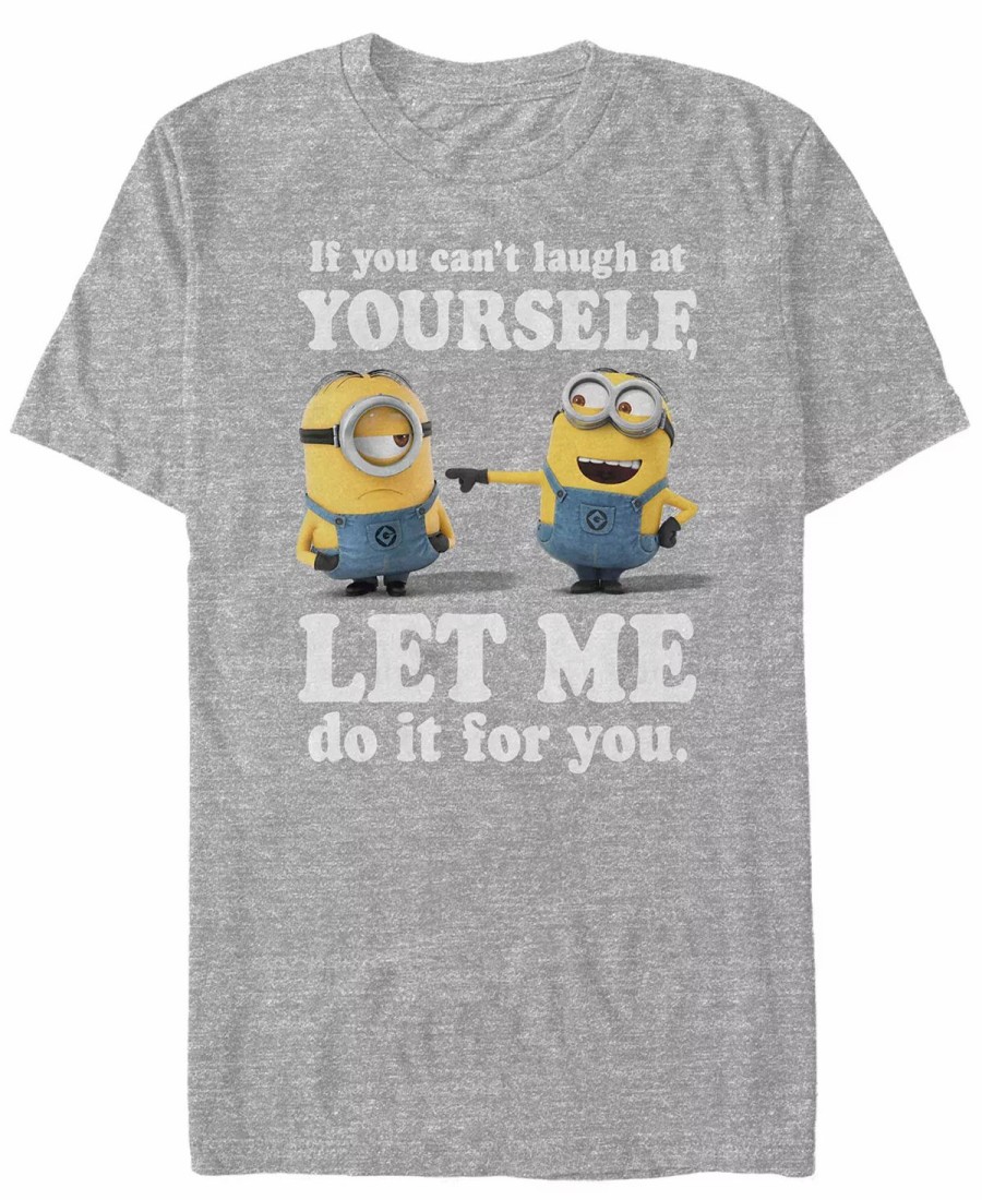 * Fifth Sun Minions Men'S Laugh At Yourself Short Sleeve T-Shirt Athletic H New