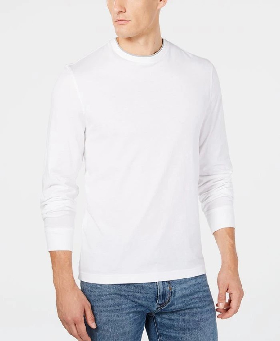 * Club Room Men'S Doubler Crewneck T-Shirt, Created For Macy'S Best