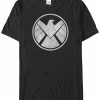 * Fifth Sun Marvel Men'S Avengers Assemble Agents Of S.H.I.E.L.D. Logo Costume Short Sleeve T-Shirt Black Wholesale