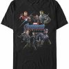 * Fifth Sun Marvel Men'S Avengers Endgame Splatter Group, Short Sleeve T-Shirt Black Best