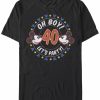 * Fifth Sun Men'S Oh Boy Mickey 40 Short Sleeve Crew T-Shirt Black Hot