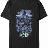 * Fifth Sun Marvel Men'S Avengers Endgame Group Shot Pop Art, Short Sleeve T-Shirt Black Best