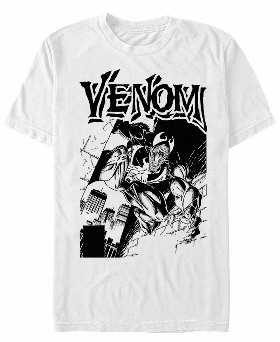 * Fifth Sun Marvel Men'S Comic Collection Venom In The Streets Short Sleeve T-Shirt White Clearance