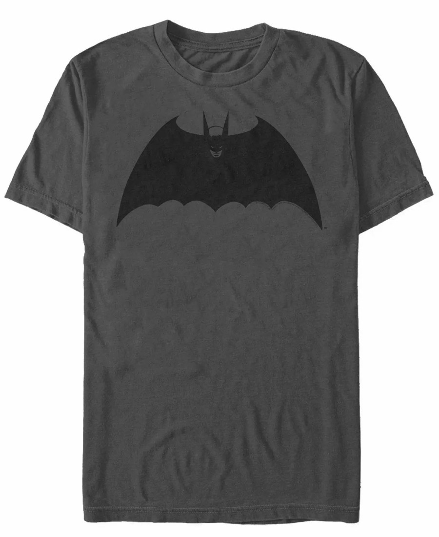 * Fifth Sun Dc Men'S Batman Classic Cape Logo Short Sleeve T-Shirt Charcoal Clearance