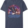 * Fifth Sun Men'S Optimus Lockup Short Sleeve Crew T-Shirt Navy Heather Hot