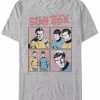 * Fifth Sun Ar Trek Men'S The Original Series Comic Book Squares Short Sleeve T-Shirt Athletic H Hot