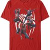 * Fifth Sun Marvel Men'S Spider-Man Many Poses Of Spider-Man Short Sleeve T-Shirt Red Best