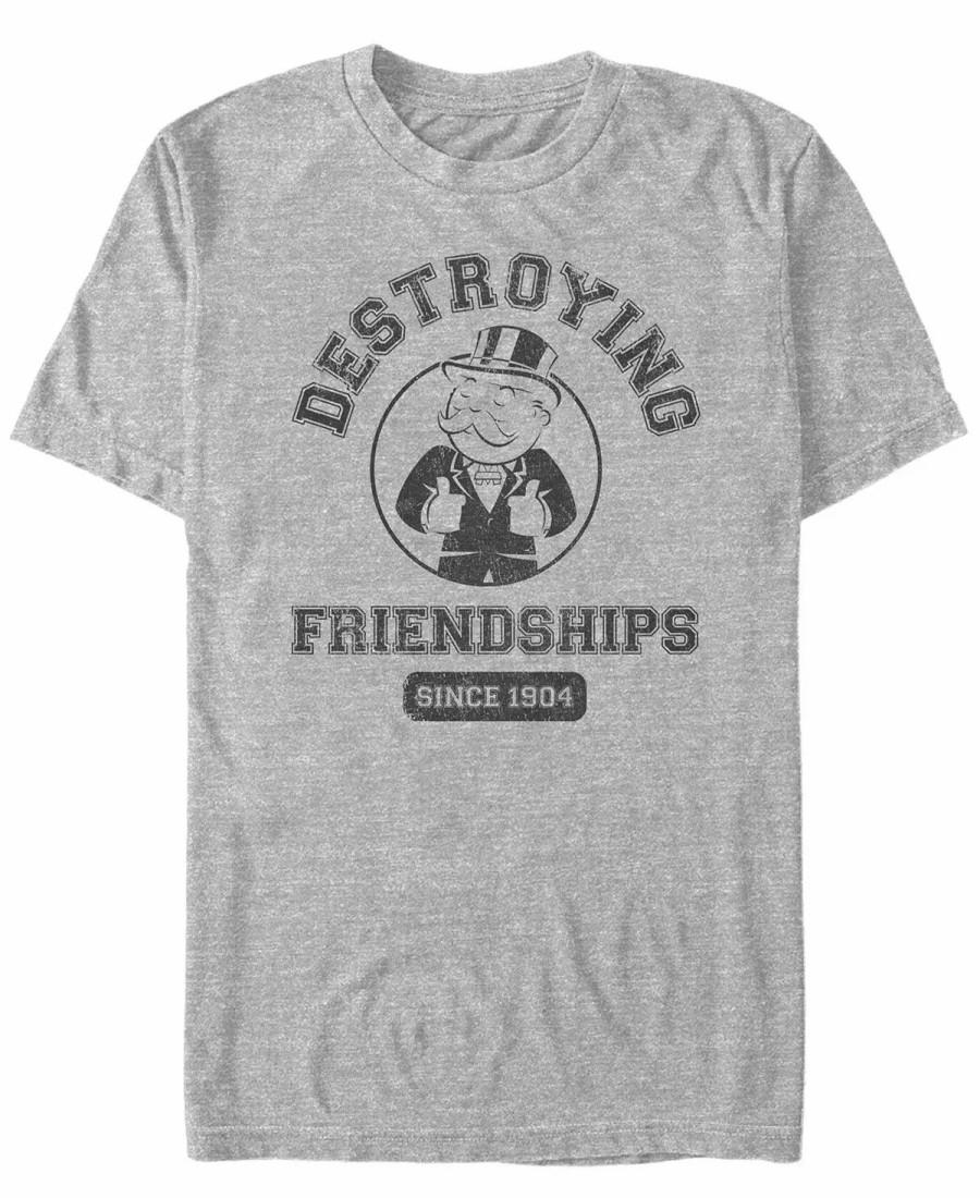 * Fifth Sun Men'S Friendship Destroyer Short Sleeve Crew T-Shirt Heather Gray Hot