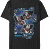 * Fifth Sun Marvel Men'S Avengers Endgame Tech Block Portraits, Short Sleeve T-Shirt Black Hot