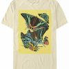 * Fifth Sun Men'S Papillons Squared Short Sleeve Crew T-Shirt Natural Hot