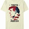 * Fifth Sun Dc Men'S Superman Truth And Justice Short Sleeve T-Shirt Natural Clearance