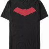 * Fifth Sun Dc Men'S Batman Solid Bat Logo Short Sleeve T-Shirt Black Wholesale