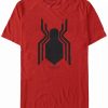 * Fifth Sun Marvel Men'S Spider-Man Homecoming Spider-Man Logo Short Sleeve T-Shirt Red Hot