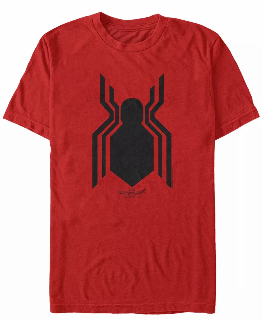 * Fifth Sun Marvel Men'S Spider-Man Homecoming Spider-Man Logo Short Sleeve T-Shirt Red Hot