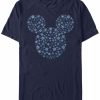 * Fifth Sun Men'S Mickey Snow Short Sleeve T-Shirt Navy Wholesale