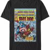 * Fifth Sun Men'S Marvel Captain Iron Man Short Sleeve Crew T-Shirt Black Online