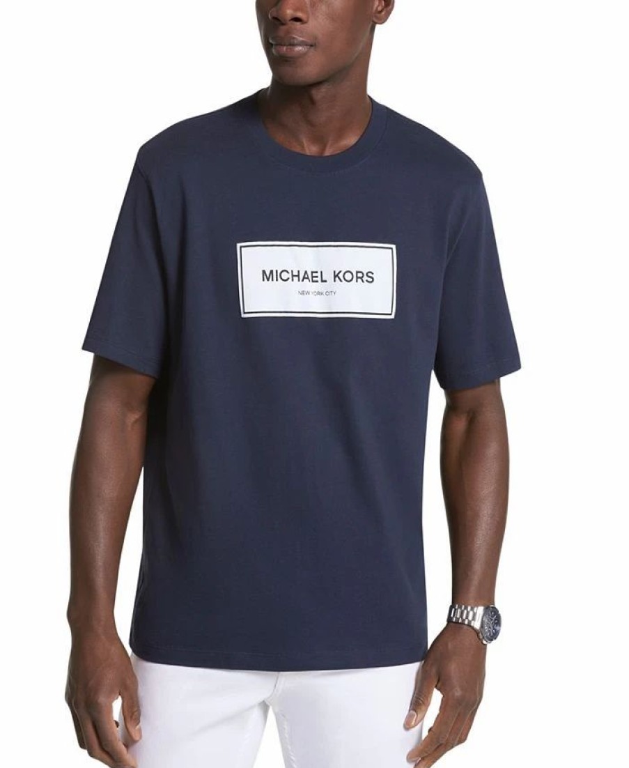 * Michael Kors N'S Short-Sleeve Flagship Logo T-Shirt Clearance