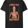 * Fifth Sun Men'S Destruct Short Sleeve Crew T-Shirt Black Wholesale