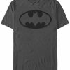 * Fifth Sun Dc Men'S Batman Simple Outline Logo Short Sleeve T-Shirt Charcoal Clearance