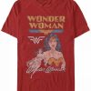 * Fifth Sun Men'S Wonder Woman Vintage-Inspi Wonder Short Sleeve T-Shirt Red Best