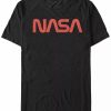 * Fifth Sun Nasa Men'S Simple Logo Short Sleeve T- Shirt Black Best