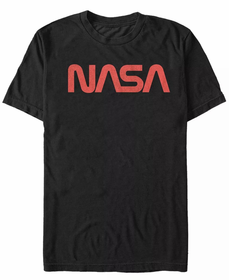 * Fifth Sun Nasa Men'S Simple Logo Short Sleeve T- Shirt Black Best