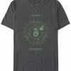 * Fifth Sun Men'S Celestial Slytherin Short Sleeve Crew T-Shirt Charcoal Hot