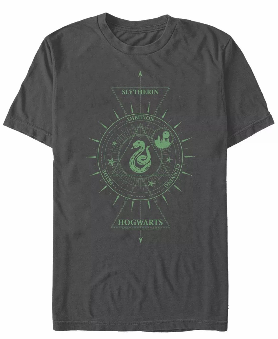 * Fifth Sun Men'S Celestial Slytherin Short Sleeve Crew T-Shirt Charcoal Hot