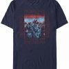 * Fifth Sun Men'S Optimus Cybertronian Short Sleeve Crew T-Shirt Navy Hot