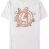 * Fifth Sun Men'S Avenger Floral Short Sleeve Crew T-Shirt White New