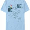 * Fifth Sun Men'S Hei Hei Overlay Short Sleeve Crew T-Shirt Light Blue New