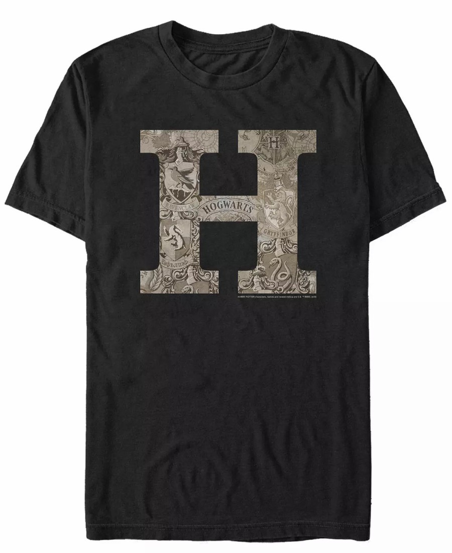 * Fifth Sun Men'S Vintage-Like Hogwarts Short Sleeve Crew T-Shirt Online