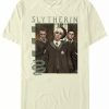 * Fifth Sun Men'S Slytherin 3 Way Short Sleeve Crew T-Shirt Natural New