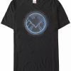 * Fifth Sun Marvel Men'S Comic Collection Shield Meaning Emblem Short Sleeve T-Shirt Black Best