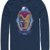 * Fifth Sun Marvel Men'S Iron Man The End Short, Long Sleeve T-Shirt Navy Hot