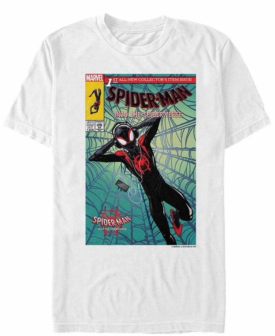 * Fifth Sun Marvel Men'S Spider-Man Into The Spiderverse Comic Style Spidey Chill Time Short Sleeve T-Shirt White Wholesale