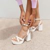 * Princess Polly Caprice Heels White Hot