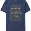 * Fifth Sun Men'S Extra Special Grandpa Bar Label Short Sleeve T-Shirt Navy New